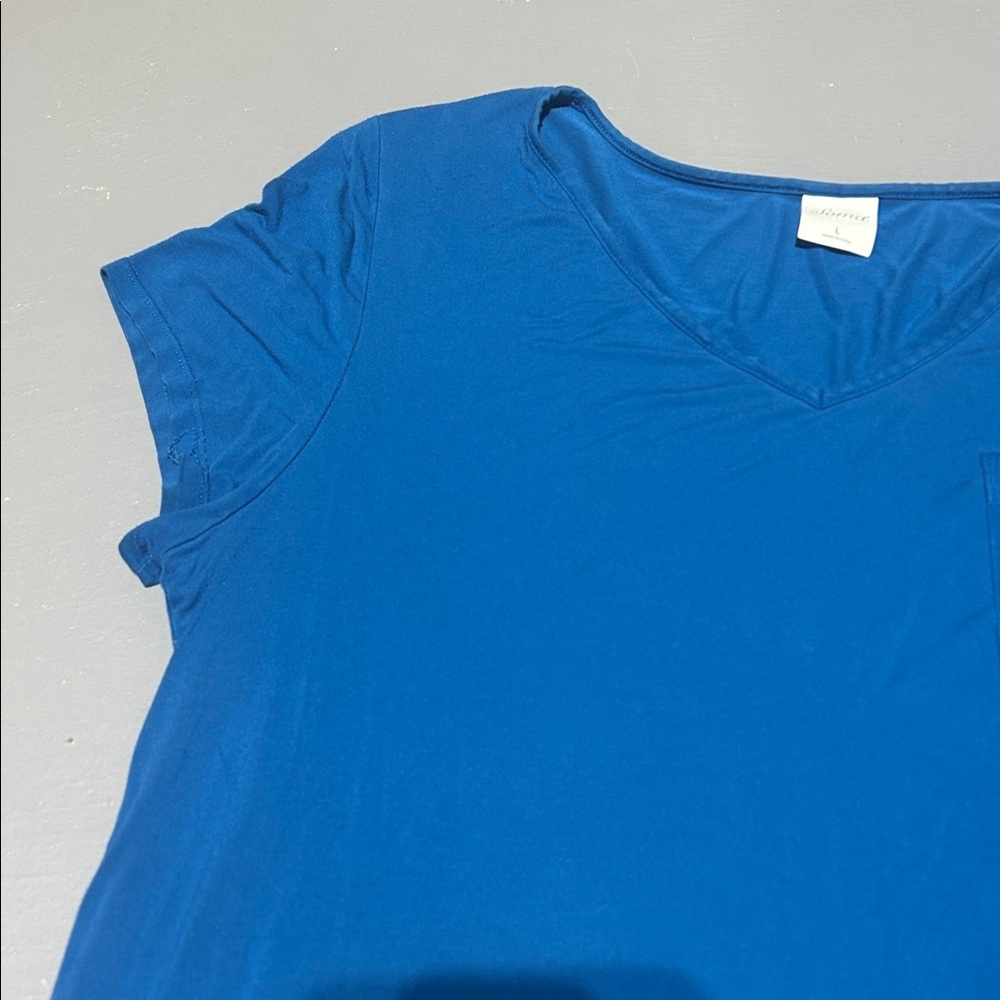 Soma Blue Cozy and Stretchy Shirt (Women’s Large) - Picture 4 of 8